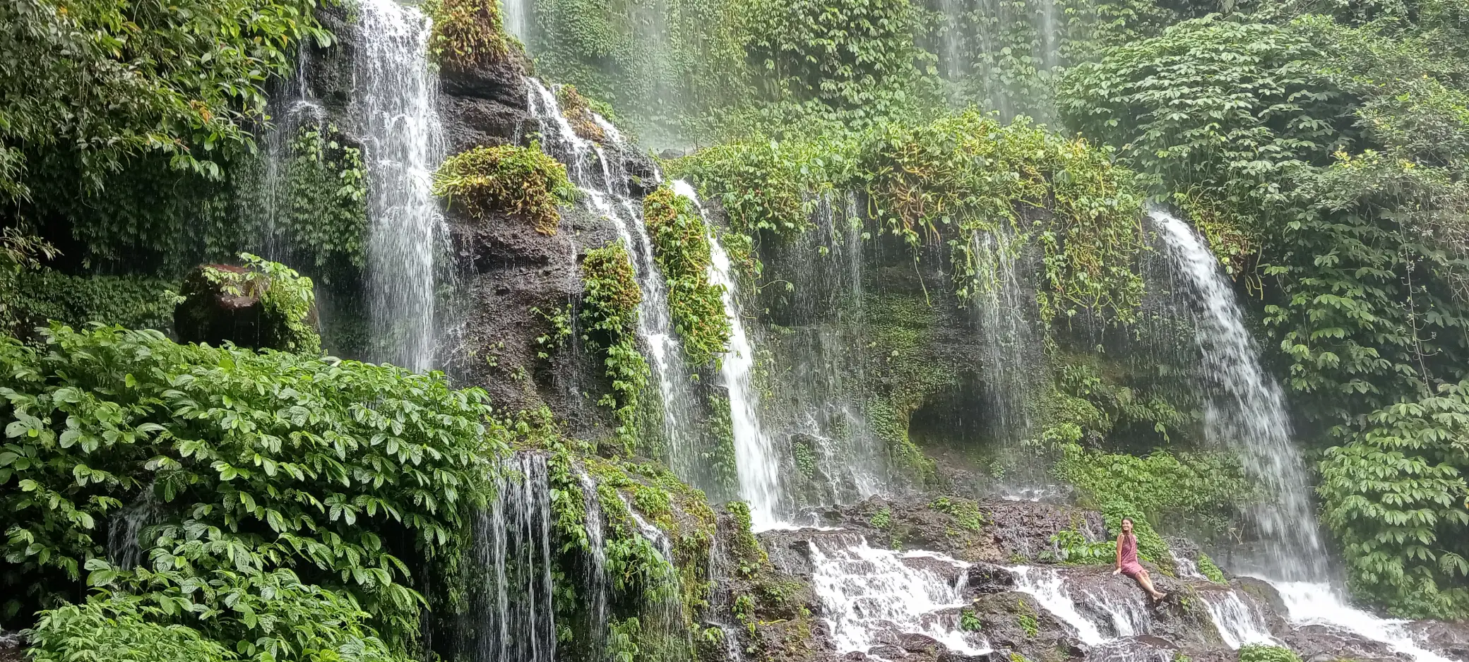 Benang Kelambu and Benang Stokel waterfall central Lombok jungle tour